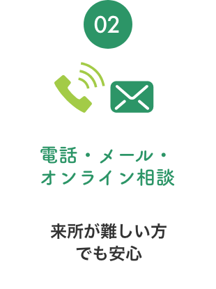 電話・メール・オンライン相談